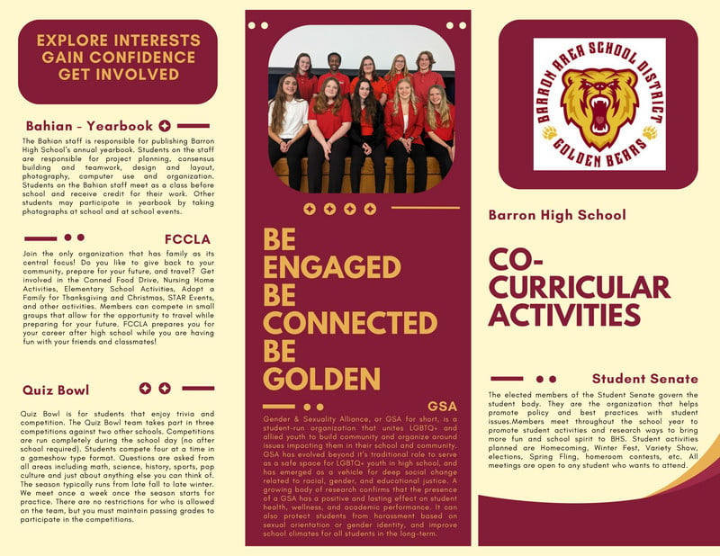 Co-Curricular Brochure Page 1