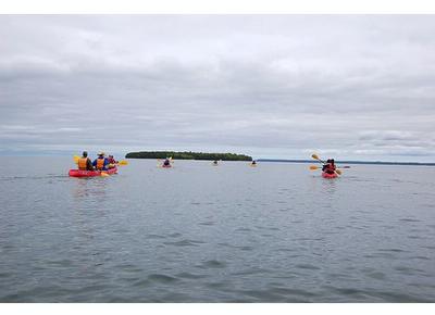 The Crew heads out to the island